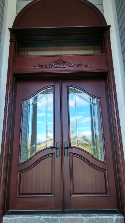 Refinished entry doors