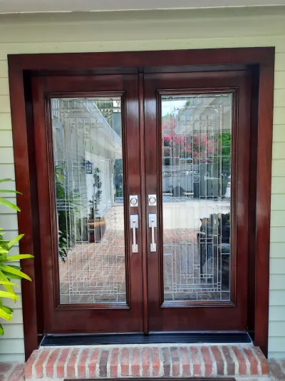 Refinished entry doors on Anna Maria Island